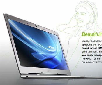 Acer Aspire S3 Ultrabook Core i5 Beautifully Rich Dolby Sound